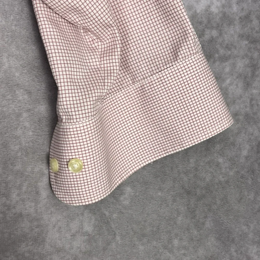 Forsyth of Canada Men's Plaid Wrinkle Free Long Sleeve Dress Shirt 17.5-35/35 - Picture 6 of 13